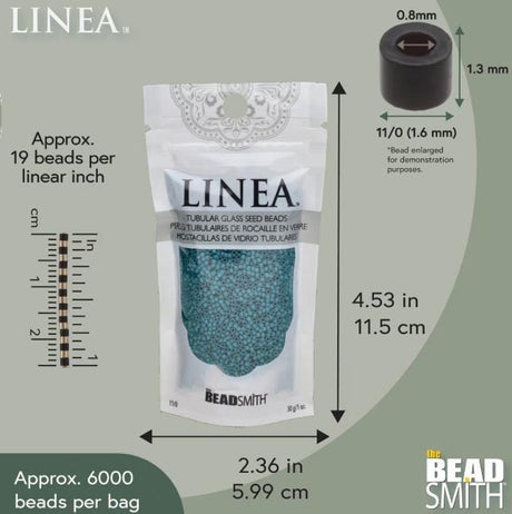 Linea Beads 11/0, Capri Blue LIN038, 30 Grams