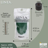 Linea Beads 11/0, Green LIN032, 30 Grams