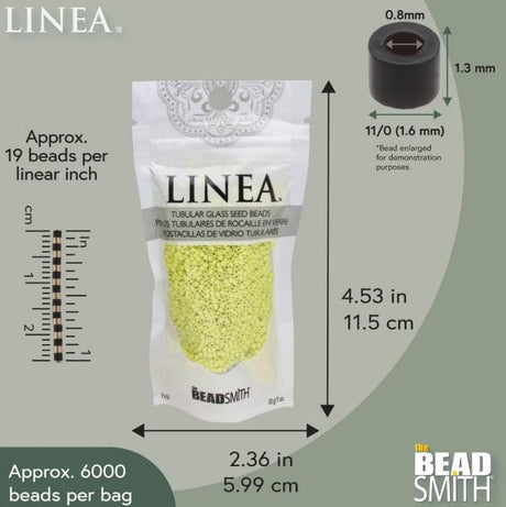 Linea Beads 11/0, Ripe Avocado LIN029, 30 Grams