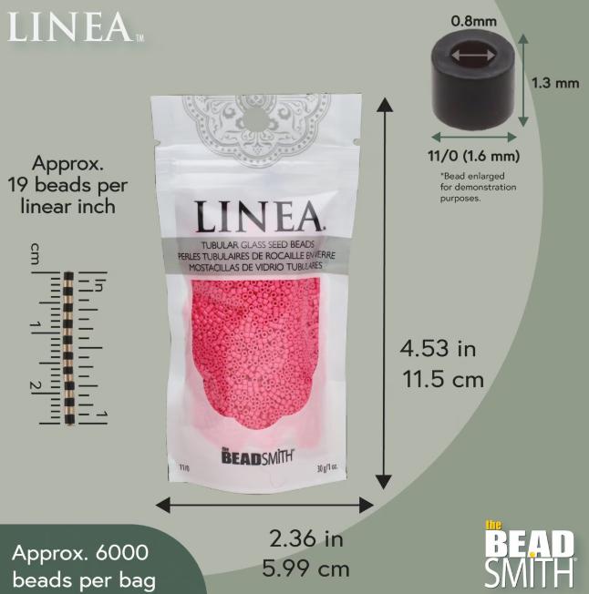 Linea Beads 11/0, Pink LIN020, 30 Grams