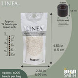 Linea Beads 11/0, Pearl LIN013, 30 Grams