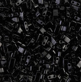 Miyuki Tila Beads, Tila, Half Tila or Quarter Tila, Black-401, 5 grams