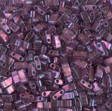 Miyuki Tila Beads-Tila, Half Tila or Quarter Tila Light Amethyst Gold Luster - 316, 5 grams