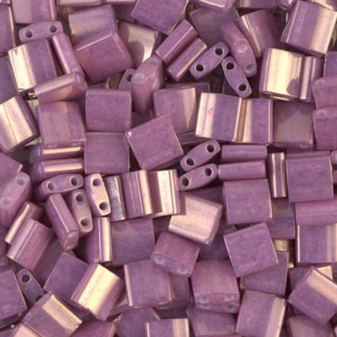 Miyuki Tila Beads-Tila, Half Tila or Quarter Tila Opaque Dark Orchid Luster - 1867, 5 grams