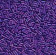 Miyuki Bugle Bead, 3mm Opaque Cobalt AB-414FR, Japanese Beads
