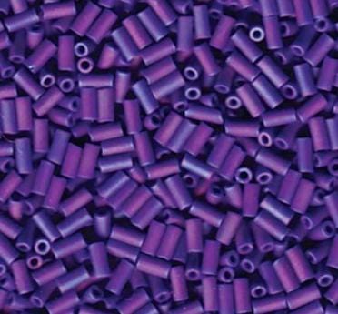 Miyuki Bugle Bead, 3mm Opaque Cobalt AB-414FR, Japanese Beads, 5 Grams or 10 Grams