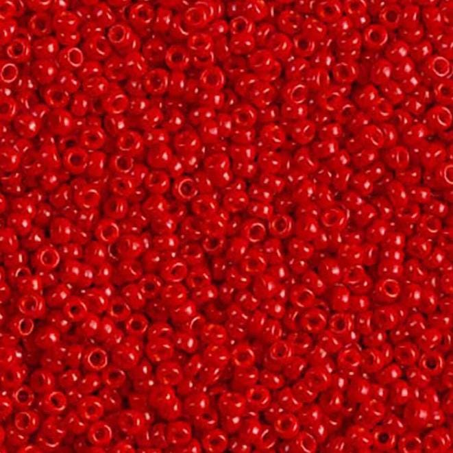 11-1684 Opaque Red, Miyuki Seed Bead, 11/0