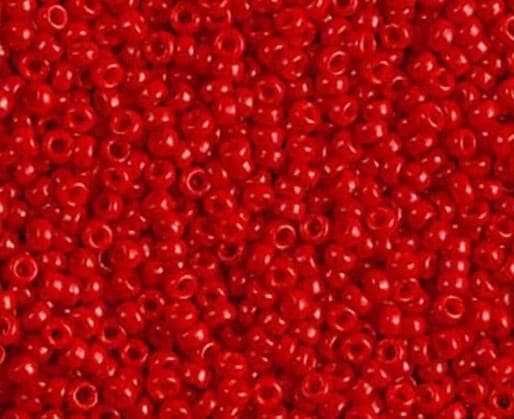 11-1684 Opaque Red, Miyuki Seed Bead, 11/0