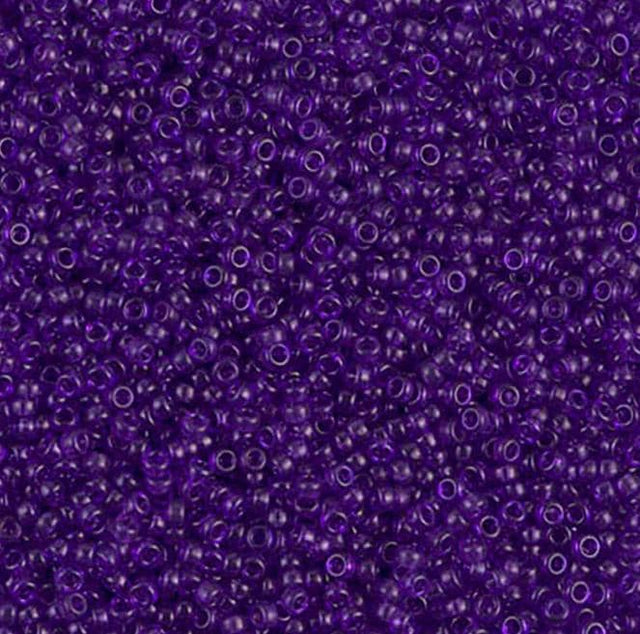 15-1314 Dyed Transparent Red Violet, Miyuki Seed Bead 15/0
