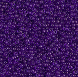 15-1314 Dyed Transparent Red Violet, Miyuki Seed Bead 15/0