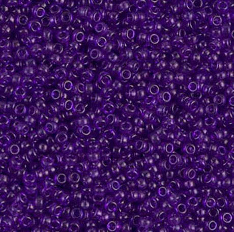 15-1314 Dyed Transparent Red Violet, Miyuki Seed Bead 15/0