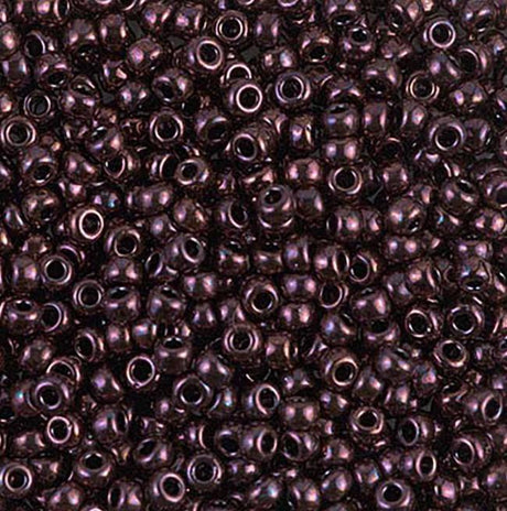 8-460 Metallic Dark Raspberry, Miyuki Seed Beads, 8/0 