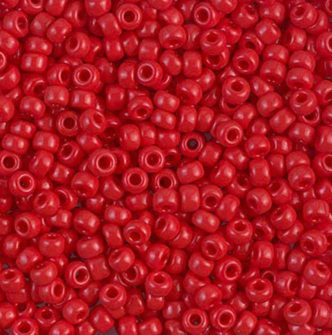 8-408 Red, Miyuki Seed Bead, 8/0 