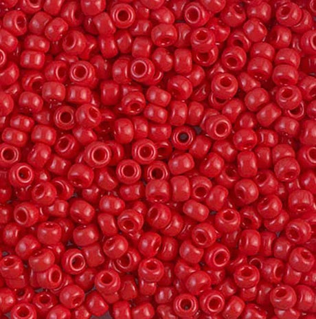 8-408 Red, Miyuki Seed Bead, 8/0 
