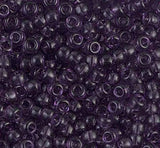 8-157 Transparent Amethyst, Miyuki Seed Bead, 8/0