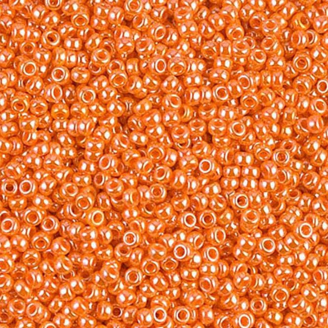 11-423 Opaque Light Orange Luster, Miyuki Seed Bead, 11/0 