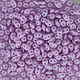 Superduo Pastel Lt Rose, 2-hole bead 2.5x5mm-525011, 10 grams