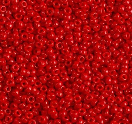 15-1684 Opaque Red, Miyuki Seed Bead, 15/0
