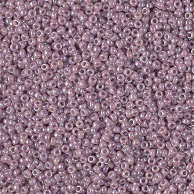 15-478 Opaque Mauve AB, Miyuki Seed Bead, 15/0 