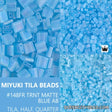 Miyuki Tila Beads-Tila, Half Tila or Quarter Tila Matte Transparent Aqua AB - 148FR