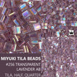 Miyuki Tila Beads-Tila, Half Tila or Quarter Tila Transparent Smoky Amethyst AB - 256, 5 grams