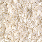 Miyuki Tila Beads-Tila, Half Tila or Quarter Tila, Antique Ivory Pearl Ceylon - 592, 5 grams
