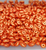 Superduo Gold Shine Orange, 2-hole bead 2.5x5mm-02010-24102, 10 grams