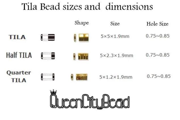 Miyuki Tila Beads, Tila, Half Tila or Quarter Tila, Matte Black-401F, 5 grams