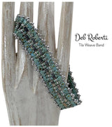 Miyuki Tila Beads, Tila, Half Tila or Quarter Tila, Matte Transparent Green AB - 146FR, 5 grams