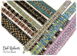 Miyuki Tila Beads-Tila, Half Tila or Quarter Tila, Matte Transparent Dark Topaz AB - 134FR, 5 grams