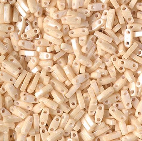 Miyuki Tila Beads-Tila, Half Tila or Quarter Tila, Light Caramel Ceylon - 593, 5 grams