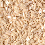 Miyuki Tila Beads-Tila, Half Tila or Quarter Tila, Light Caramel Ceylon - 593, 5 grams