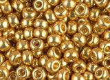 6/0 Duracoat Galvanized Gold, D4202 Miyuki Glass Seed Bead, 10 grams