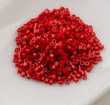 Cylin Bead 11/0 Dark Red Matte - 25 G Bag-CY11-1211
