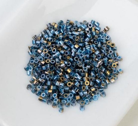 Cylin Bead 11/0 Gilded Halo Dark Sapphire - 25 G Bag-CY11-1232