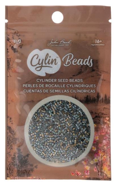 Cylin Bead 11/0 Gilded Halo Teal Caribbean - 25 G Bag-CY11-1236