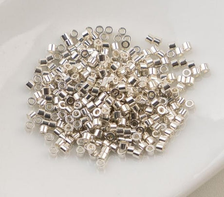 Cylin Bead 11/0 Electro Silver - 25 G Bag-CY11-1198