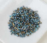 Cylin Bead 11/0 Gilded Halo Crystal Aqua - 25 G Bag-CY11-1235