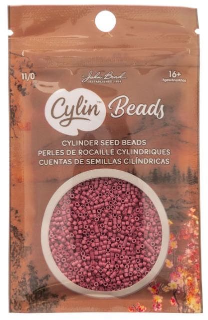 Cylin Bead 11/0 Opaque Victorian Rose - 25 G Bag-CY11-1102