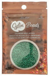 Cylin Bead 11/0 Opaque Emerald Green - 25 G Bag-CY11-1105