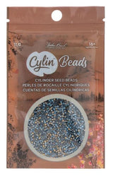 Cylin Bead 11/0 Gilded Halo Blue Flame - 25 G Bag-CY11-1238