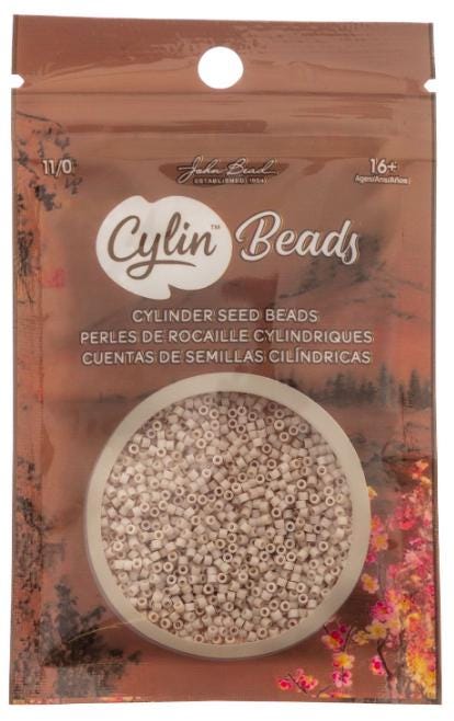 Cylin Bead 11/0 Matte Macaron Oat Milk - 25 G Bag-CY11-1170