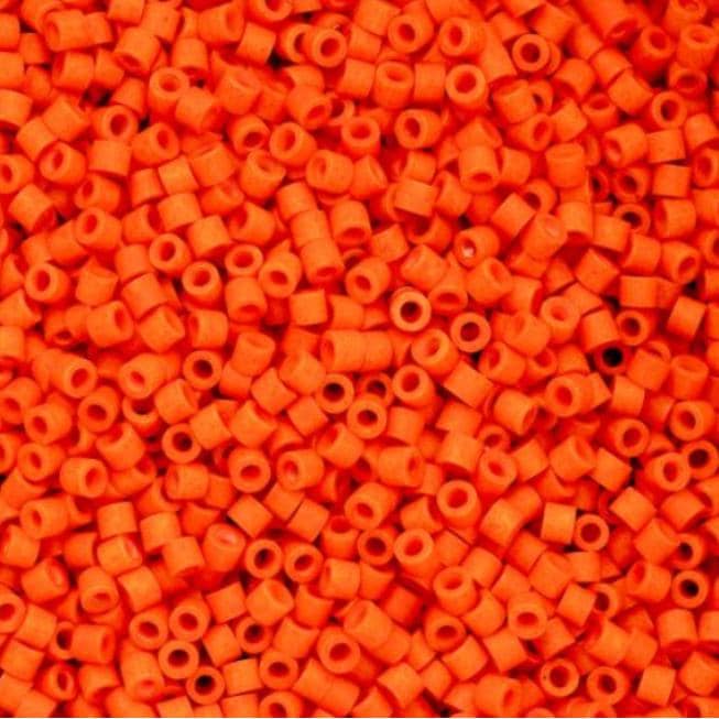 Cylin Bead 11/0 Opaque Orange Matte - 25 G Bag-CY11-1067
