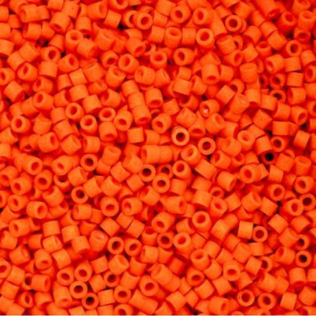 Cylin Bead 11/0 Opaque Orange Matte - 25 G Bag-CY11-1067