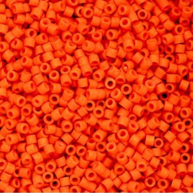 Cylin Bead 11/0 Opaque Orange Matte - 25 G Bag-CY11-1067