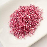 Cylin Bead 11/0 Dark Pink Rose Silver Lined - 25 G Bag-CY11-1083