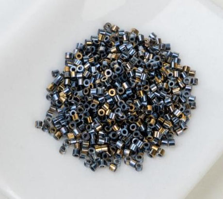 Cylin Bead 11/0 Gilded Halo Gunmetal - 25 G Bag-CY11-1240