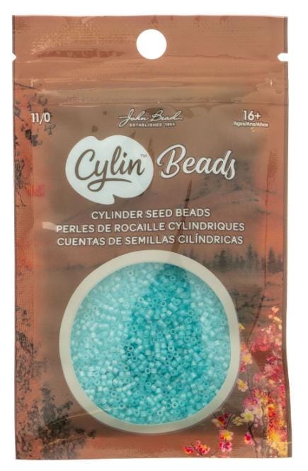Cylin Bead 11/0 Matte Macaron AB Blue Turquoise - 25 G Bag-CY11-1185
