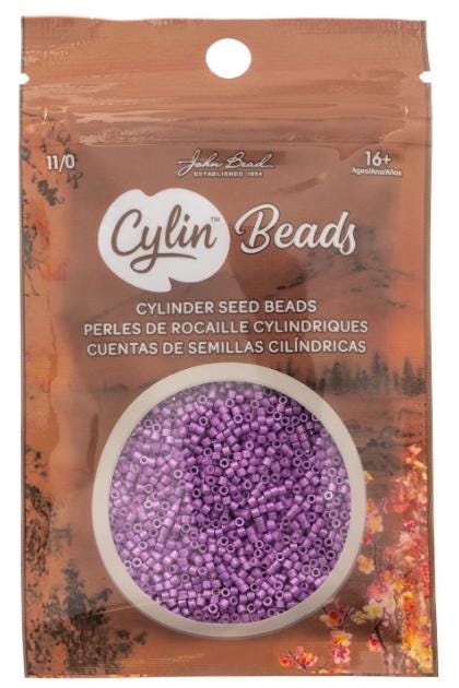 Cylin Bead 11/0 Opaque Violet - 25 G Bag-CY11-1089