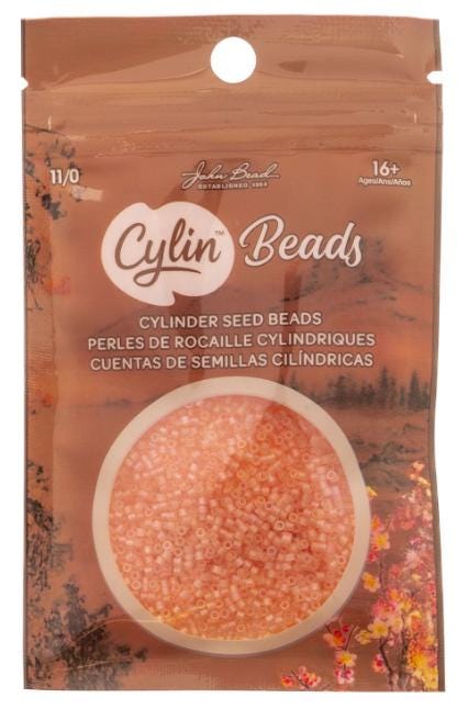 Cylin Bead 11/0 Matte Macaron AB Tangerine - 25 G Bag-CY11-1194